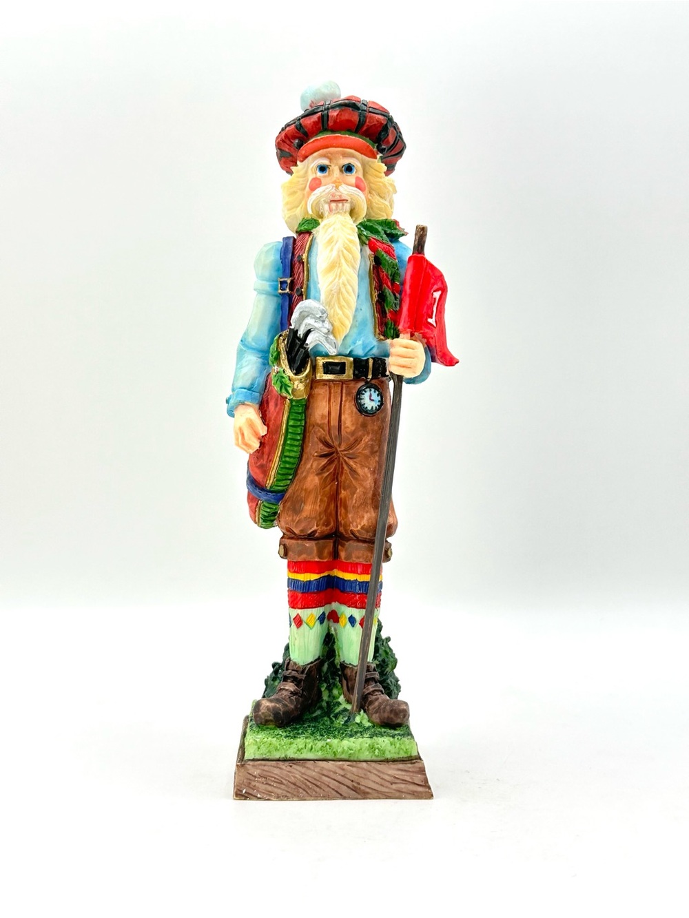 Vintage Golfer Santa Nutcracker From Nutcracker Classics  1996 New in Box